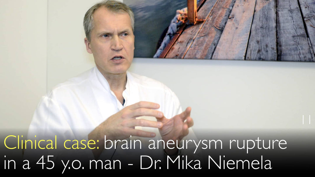 تمزق أم الدم الدماغية لدى رجل عمره 45 عامًا. حالة سريرية. 11