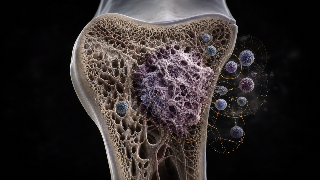 Original medical illustration for: New Horizons in Osteosarcoma Treatment: What Patients Need to Know
