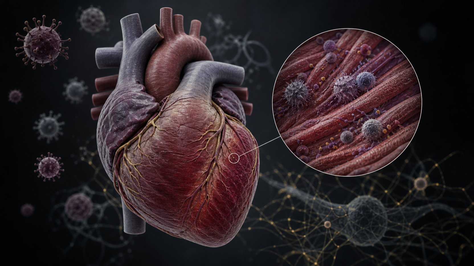 Original medical illustration for: Understanding Myocarditis: Causes, Symptoms, and Treatment Options