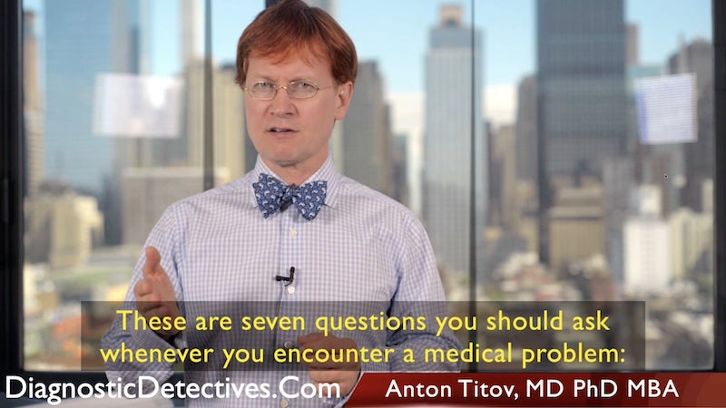 English. Seven questions that you must ask in any medical situation.
